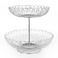 Multifunctional and practical stainless steel mesh fruit basket  metal bowl  fruit basket